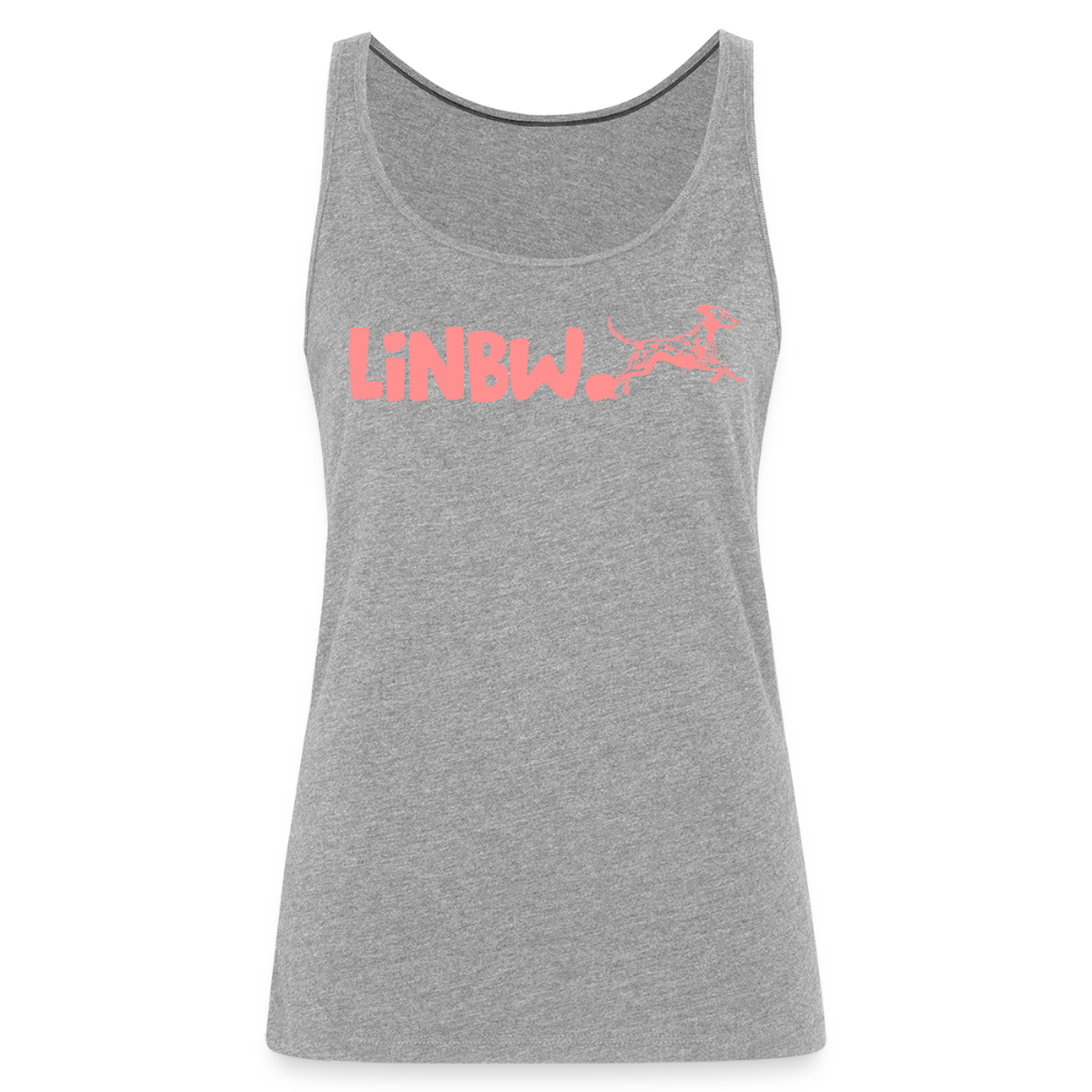 LiNBW. Frauen Tank-Top Life is not just black and white - Grau meliert