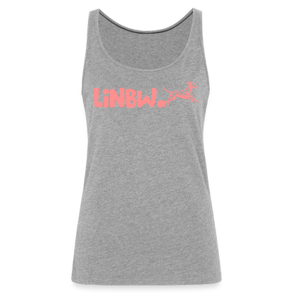 LiNBW. Frauen Tank-Top Life is not just black and white - Grau meliert