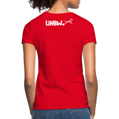 LiNBW. Frauen T-Shirt Life is not just black and white - Rot