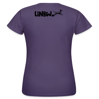 LiNBW. Frauen T-Shirt Life is not just black and white - Dunkellila