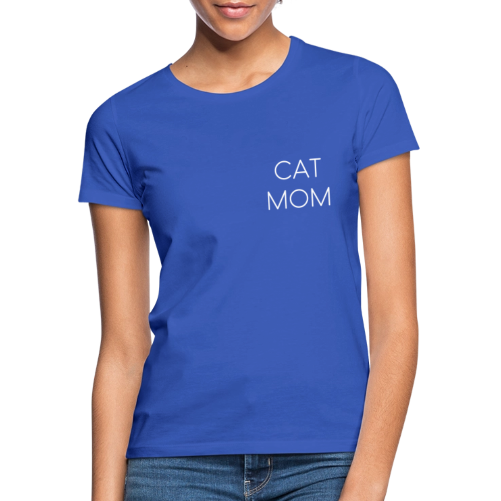 LiNBW. Frauen T-Shirt Stolzes Personal einer Katze - Royalblau