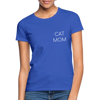 LiNBW. Frauen T-Shirt Stolzes Personal einer Katze - Royalblau