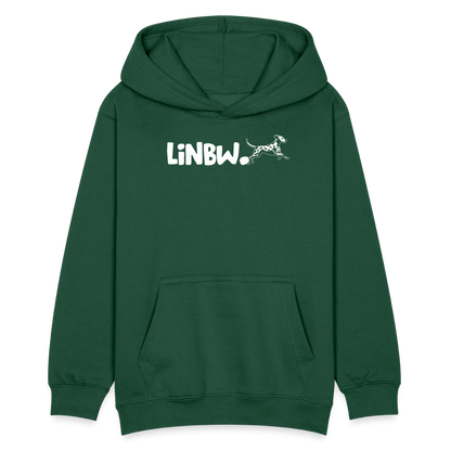 LiNBW. Teenager Hoodie Life is not just black and white - Flaschengrün