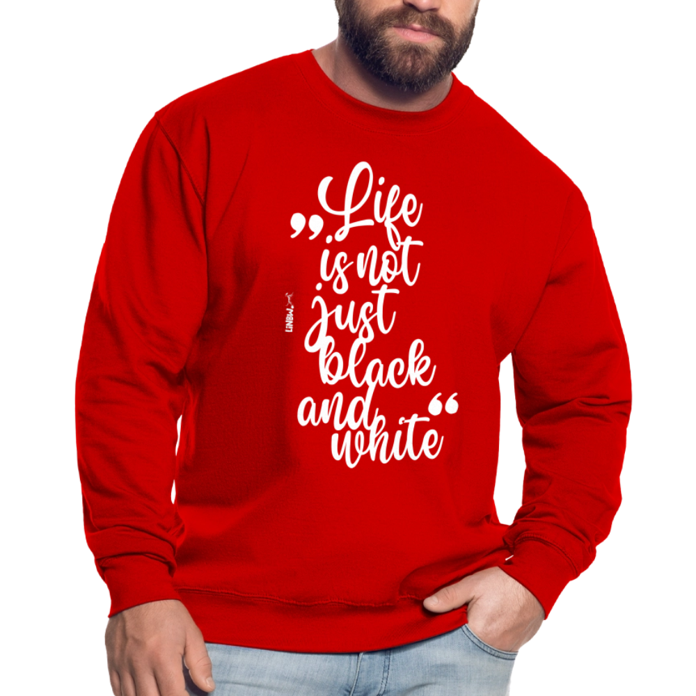 LiNBW. Männer Pullover Life is not just black and white - Rot