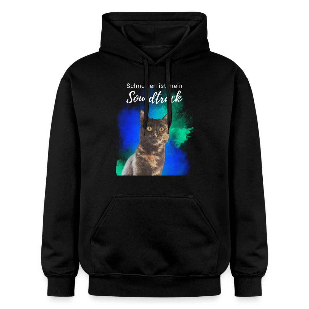 LiNBW. Männer & Frauen Hoodie Schnurren ist mein Soundtrack - Schwarz