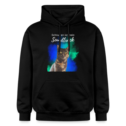 LiNBW. Männer & Frauen Hoodie Schnurren ist mein Soundtrack - Schwarz