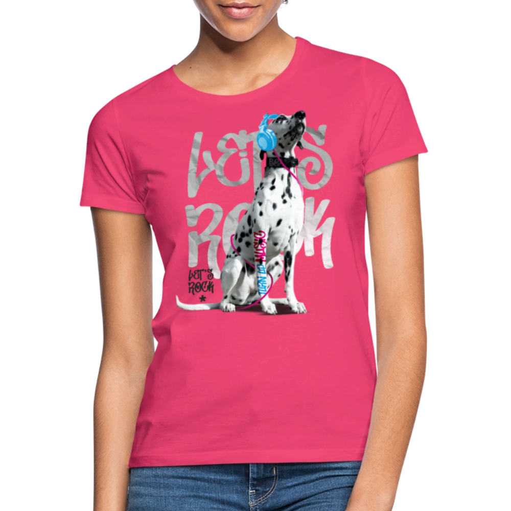 LiNBW. Frauen T-Shirt Dalmatiner Let's Rock - Azalea