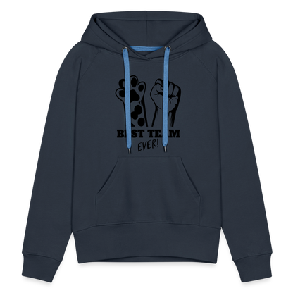 LiNBW.  Frauen Hoodie Best Team Ever - Navy