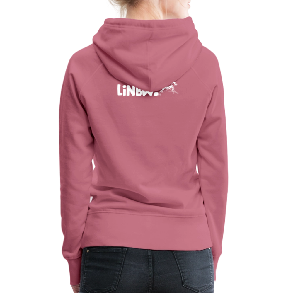 LiNBW. Frauen Hoodie Life is not just black and white - Malve