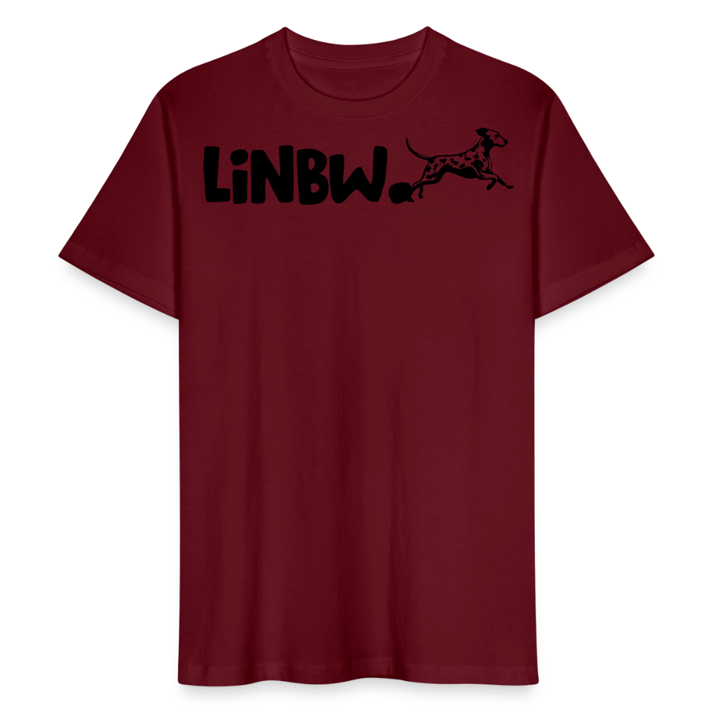 LiNBW. Männer T-Shirt Life is not just black and white - Burgunderrot