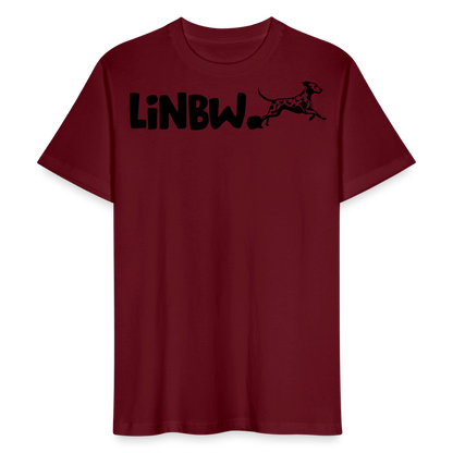 LiNBW. Männer T-Shirt Life is not just black and white - Burgunderrot