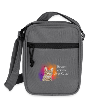 LiNBW. Crossbody Bag Stolzes Personal einer Katze - Anthrazit