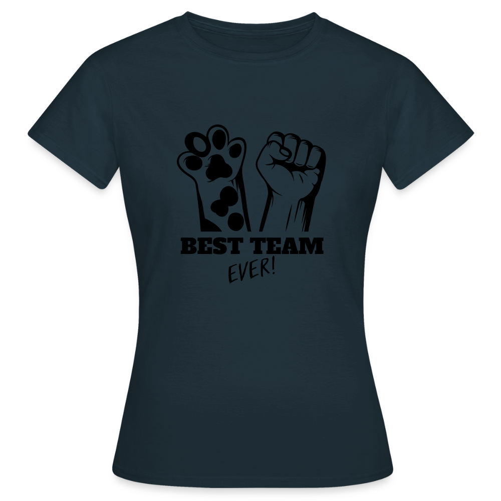 LiNBW. Frauen T-Shirt Best Team Ever - Navy