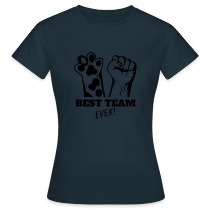LiNBW. Frauen T-Shirt Best Team Ever - Navy