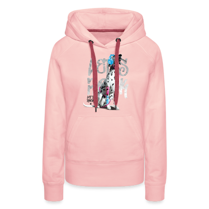 LiNBW. Frauen Hoodie Dalmatiner Let's Rock - Kristallrosa