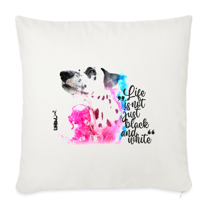 LiNBW. Kissen mit Füllung 45 x 45 cm Dalmatiner Life is not just black and white - Naturweiß 