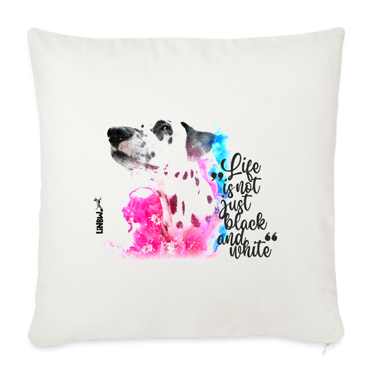 LiNBW. Kissen mit Füllung 45 x 45 cm Dalmatiner Life is not just black and white - Naturweiß 