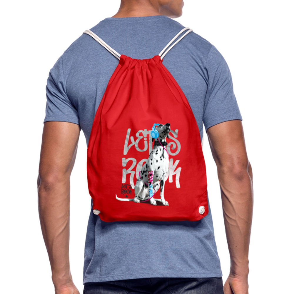 LiNBW. Turnbeutel Dalmatiner Let´s Rock - Rot