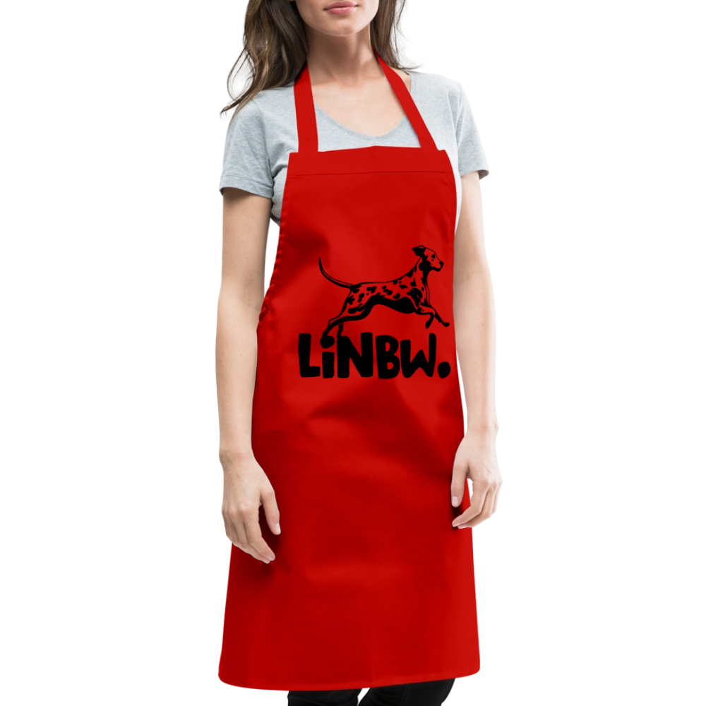 Kochschürze mit LINBW-Logo – schlicht, stilvoll & bewusst - Rot