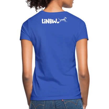 LiNBW. Frauen T-Shirt Life is not just black and white - Royalblau