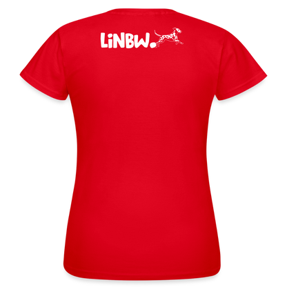 LiNBW. Frauen T-Shirt Life is not just black and white - Rot