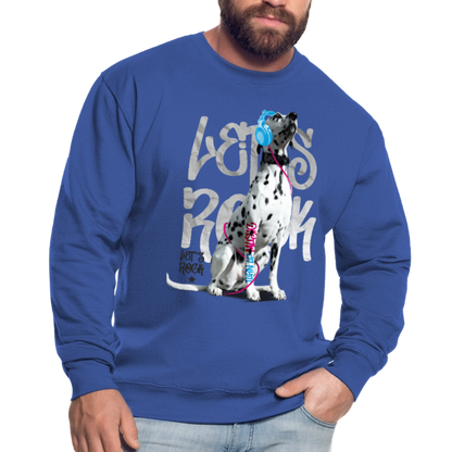 LiNBW. Männer Pullover Dalmatiner Let's Rock - Royalblau