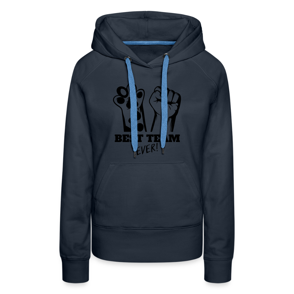 LiNBW.  Frauen Hoodie Best Team Ever - Navy