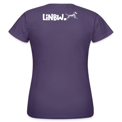 LiNBW. Frauen T-Shirt Life is not just black and white - Dunkellila