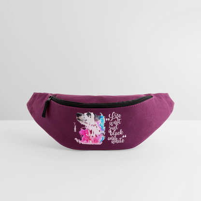 LiNBW. Gürteltasche Dalmatiner Life is not just black and white - Burgunderrot