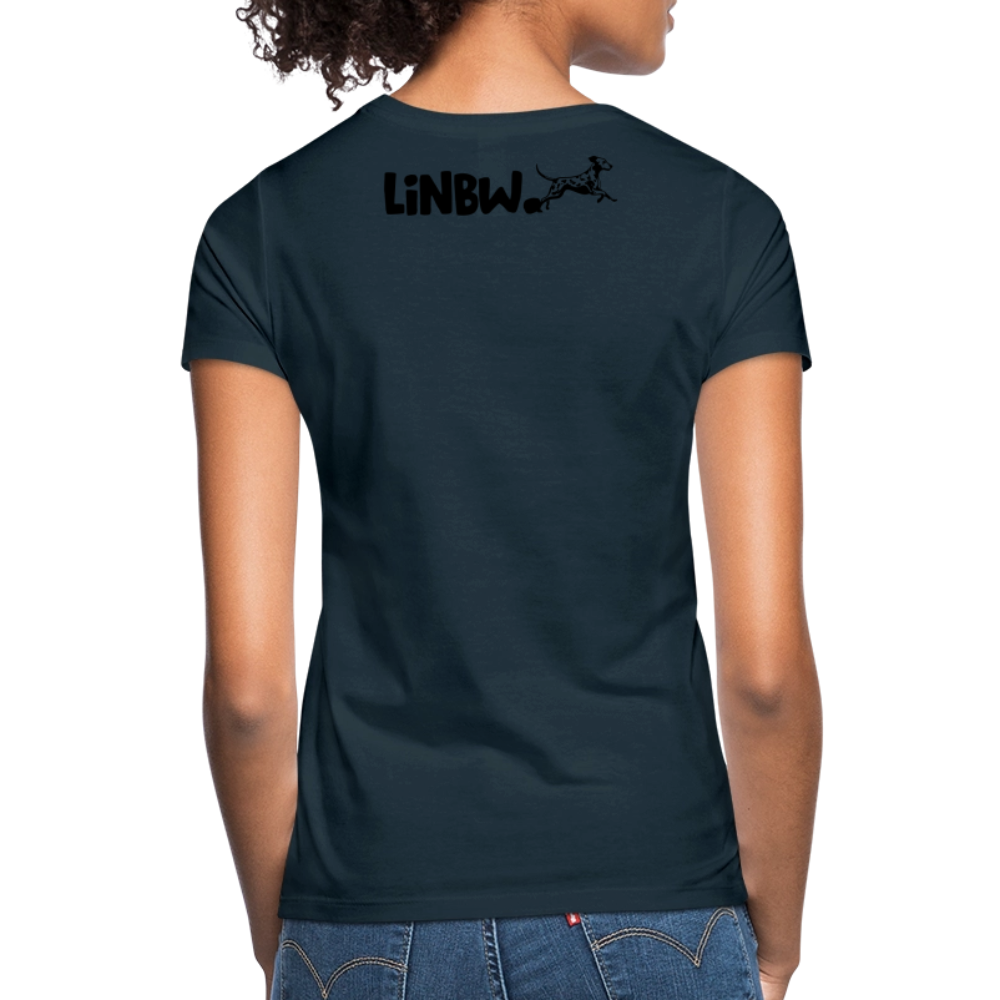 LiNBW. Frauen T-Shirt Life is not just black and white - Navy