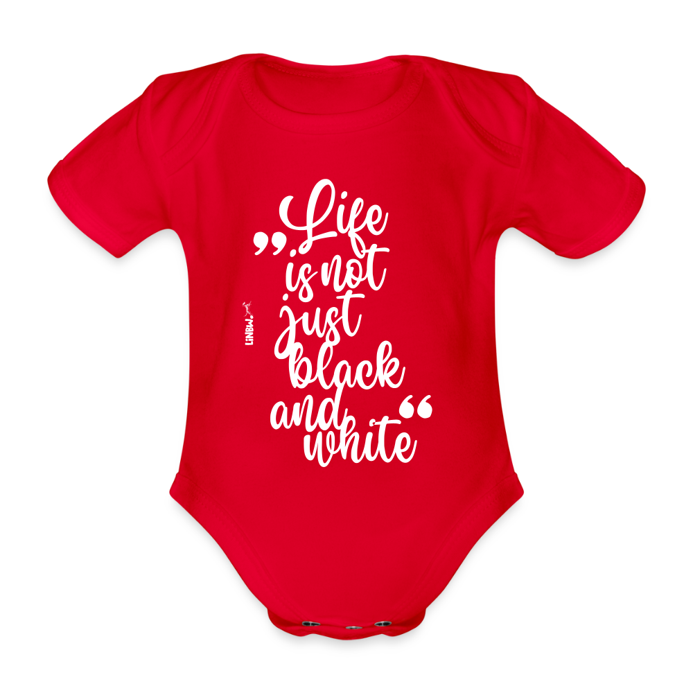 LiNBW. Body Kurzarm Life is not just black and white - Rot