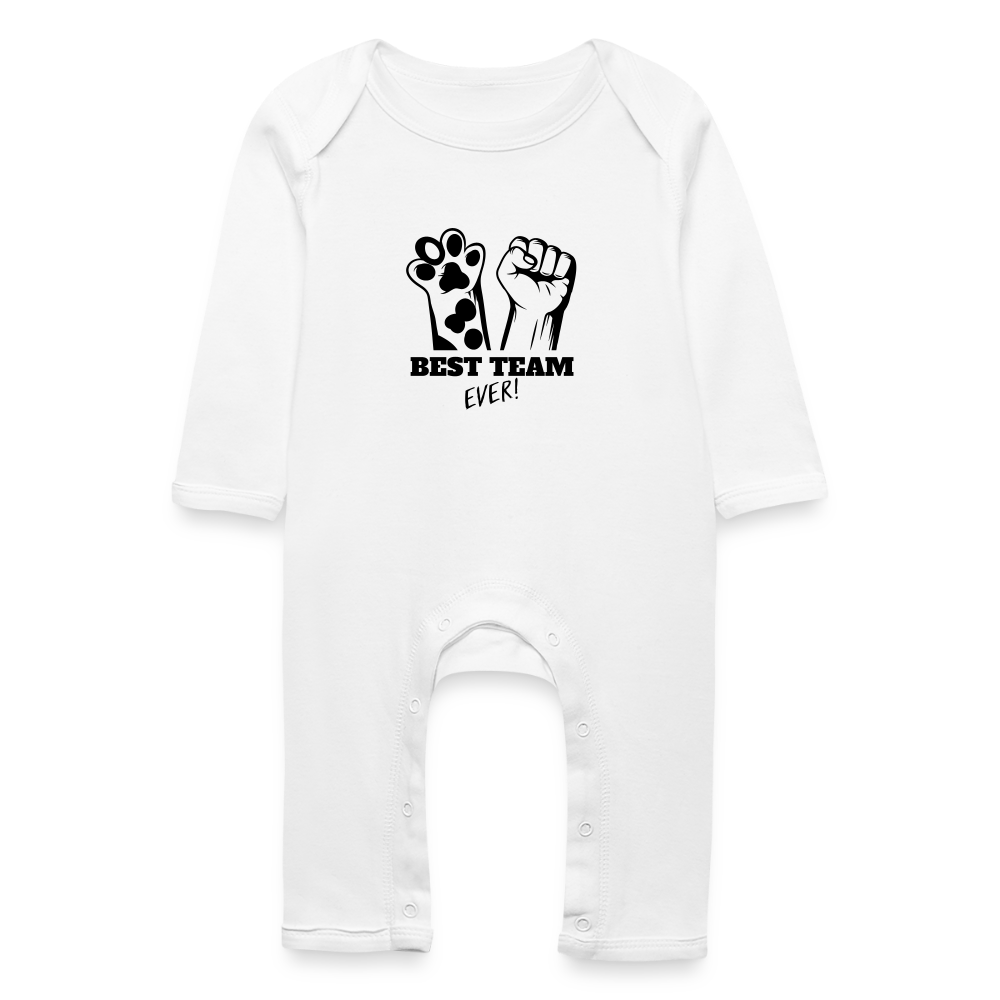 LiNBW. Baby Strampler Best Team Ever - Weiß