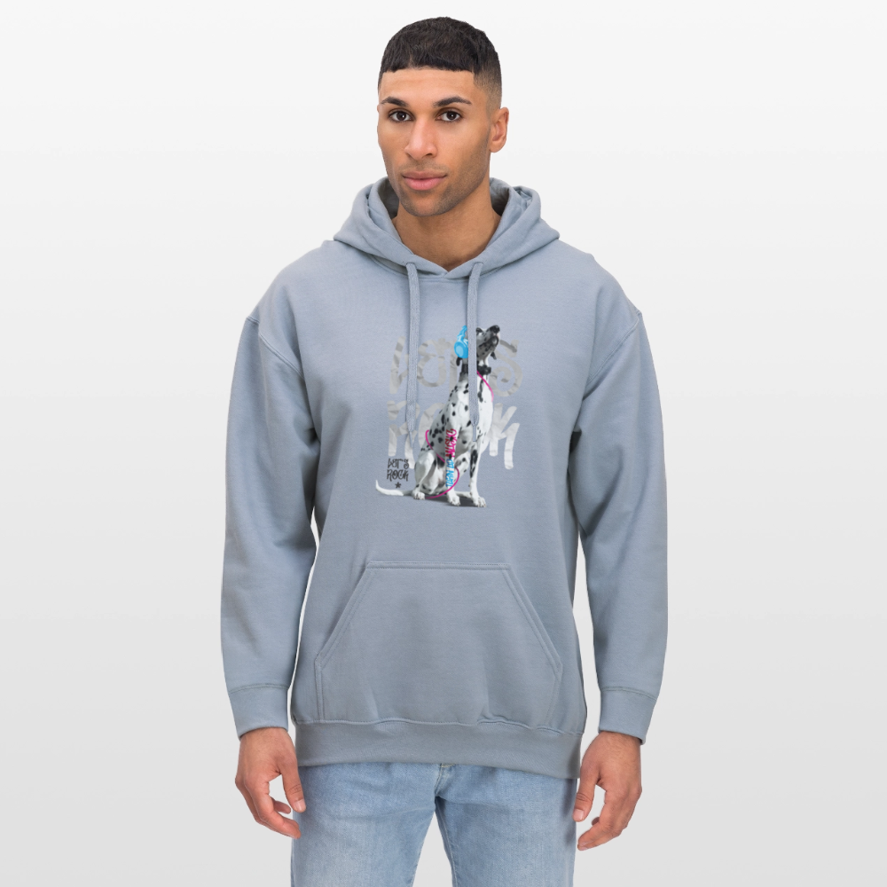 LiNBW. Männer & Frauen Hoodie Dalmatiner Let's Rock - Blau