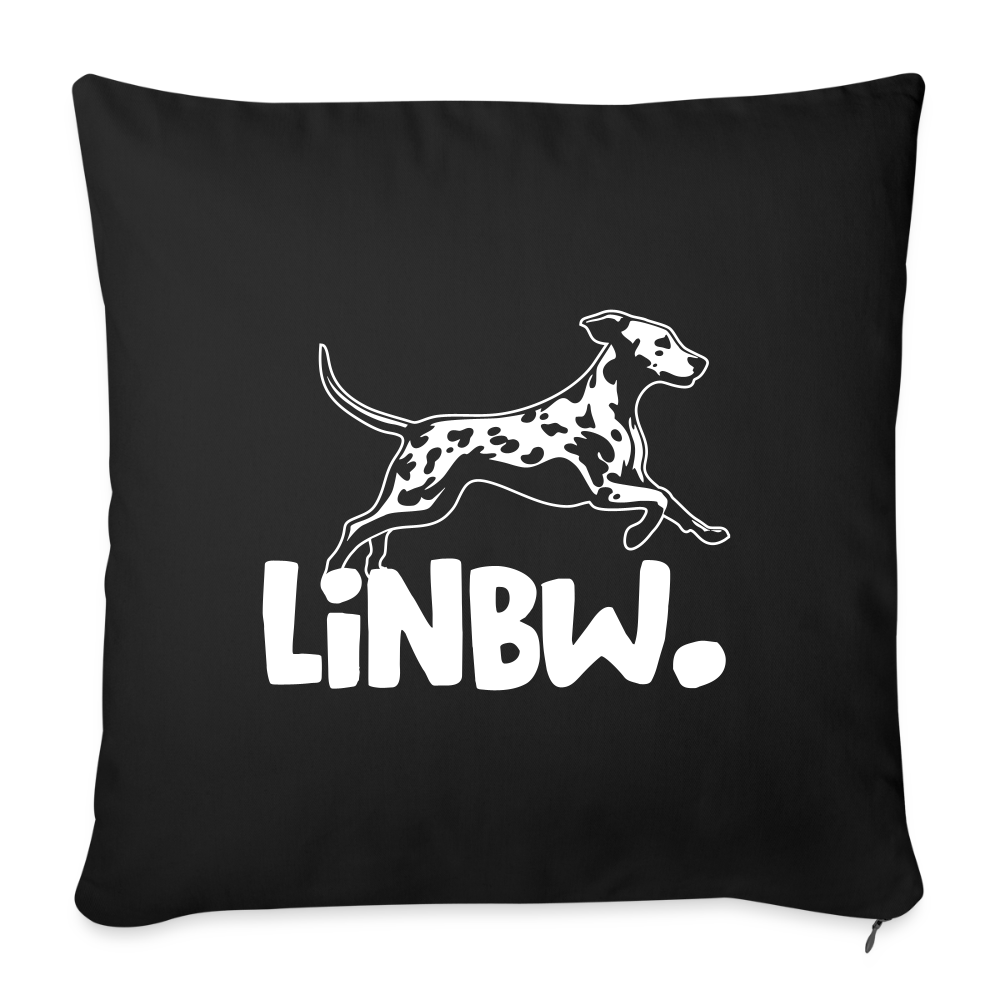 LiNBW. Kissen mit Füllung 45 x 45 cm - Schwarz