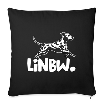 LiNBW. Kissen mit Füllung 45 x 45 cm - Schwarz
