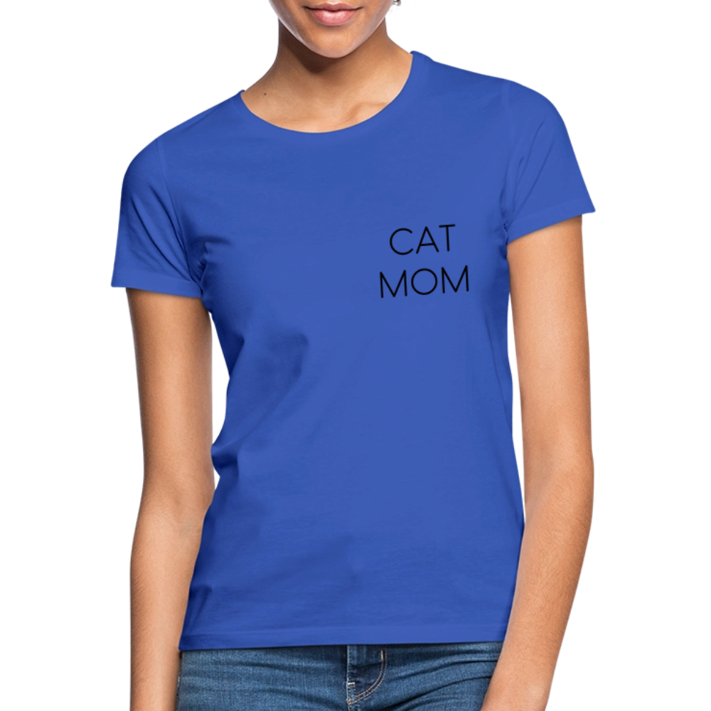 LiNBW. Frauen T-Shirt Stolzes Personal einer Katze - Royalblau