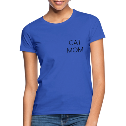 LiNBW. Frauen T-Shirt Stolzes Personal einer Katze - Royalblau