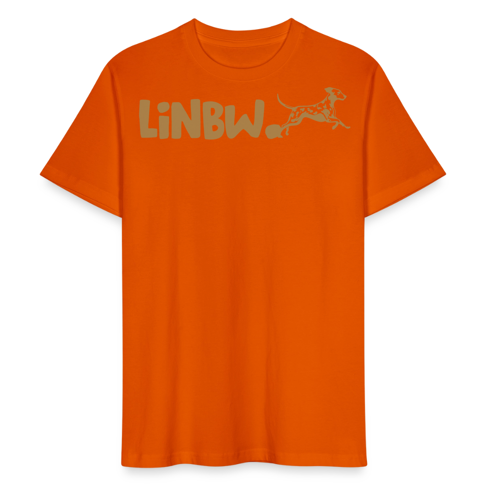 LiNBW. Männer T-Shirt Life is not just black and white - Tieforange