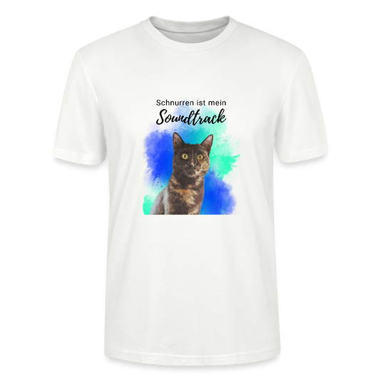 LiNBW. Männer T-Shirt Schnurren ist mein Soundtrack - Weiß