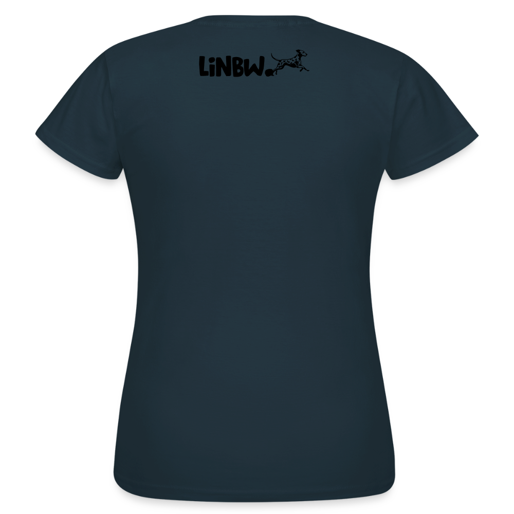 LiNBW. Frauen T-Shirt Dalmatiner Life is not just black and white - Navy