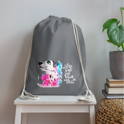 LiNBW. Turnbeutel Dalmatiner Life is not just black and white - Grau