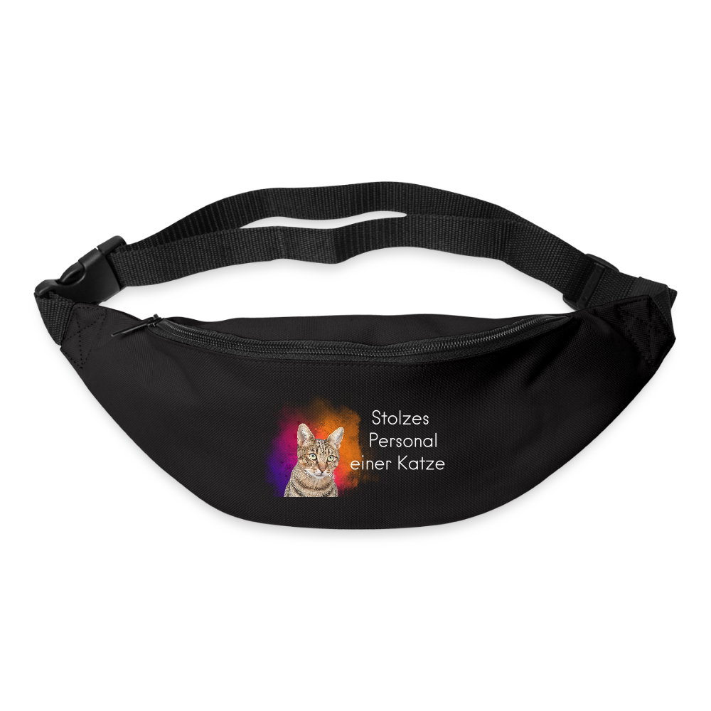 LiNBW. Gürteltasche Stolzes Personal einer Katze - Schwarz