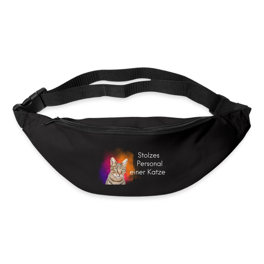 LiNBW. Gürteltasche Stolzes Personal einer Katze - Schwarz