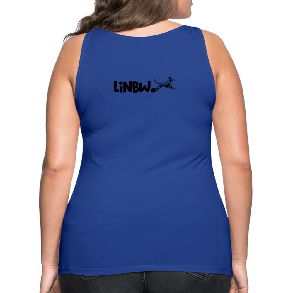 LiNBW. Frauen Tank-Top Life is not just black and white - Königsblau