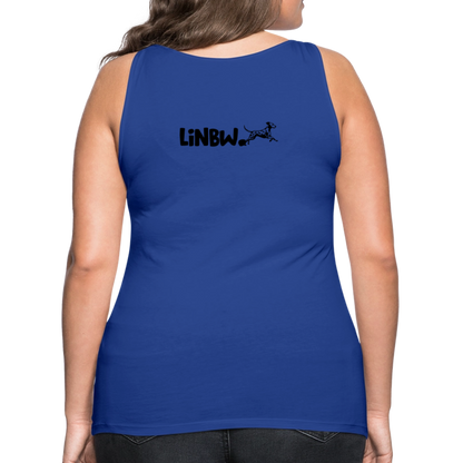 LiNBW. Frauen Tank-Top Life is not just black and white - Königsblau