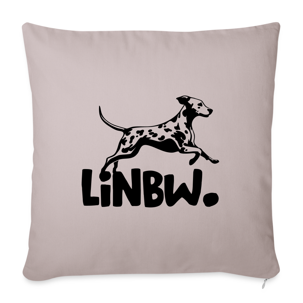 LiNBW. Kissen mit Füllung 45 x 45 cm - helles Taupe