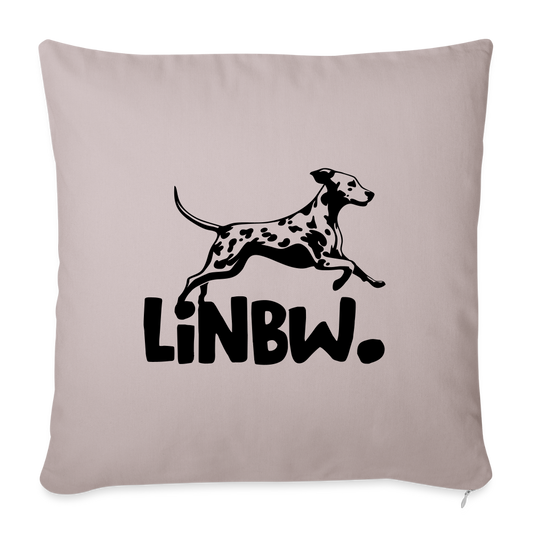 LiNBW. Kissen mit Füllung 45 x 45 cm - helles Taupe