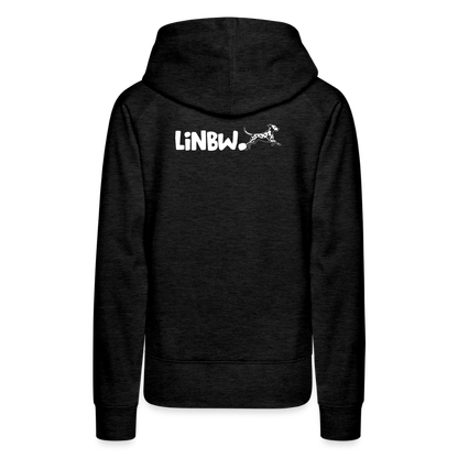 LiNBW. Frauen Hoodie Life is not just black and white - Anthrazit