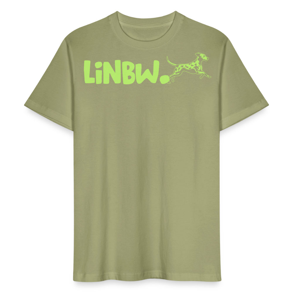 LiNBW. Männer T-Shirt Life is not just black and white - Nebelgrün