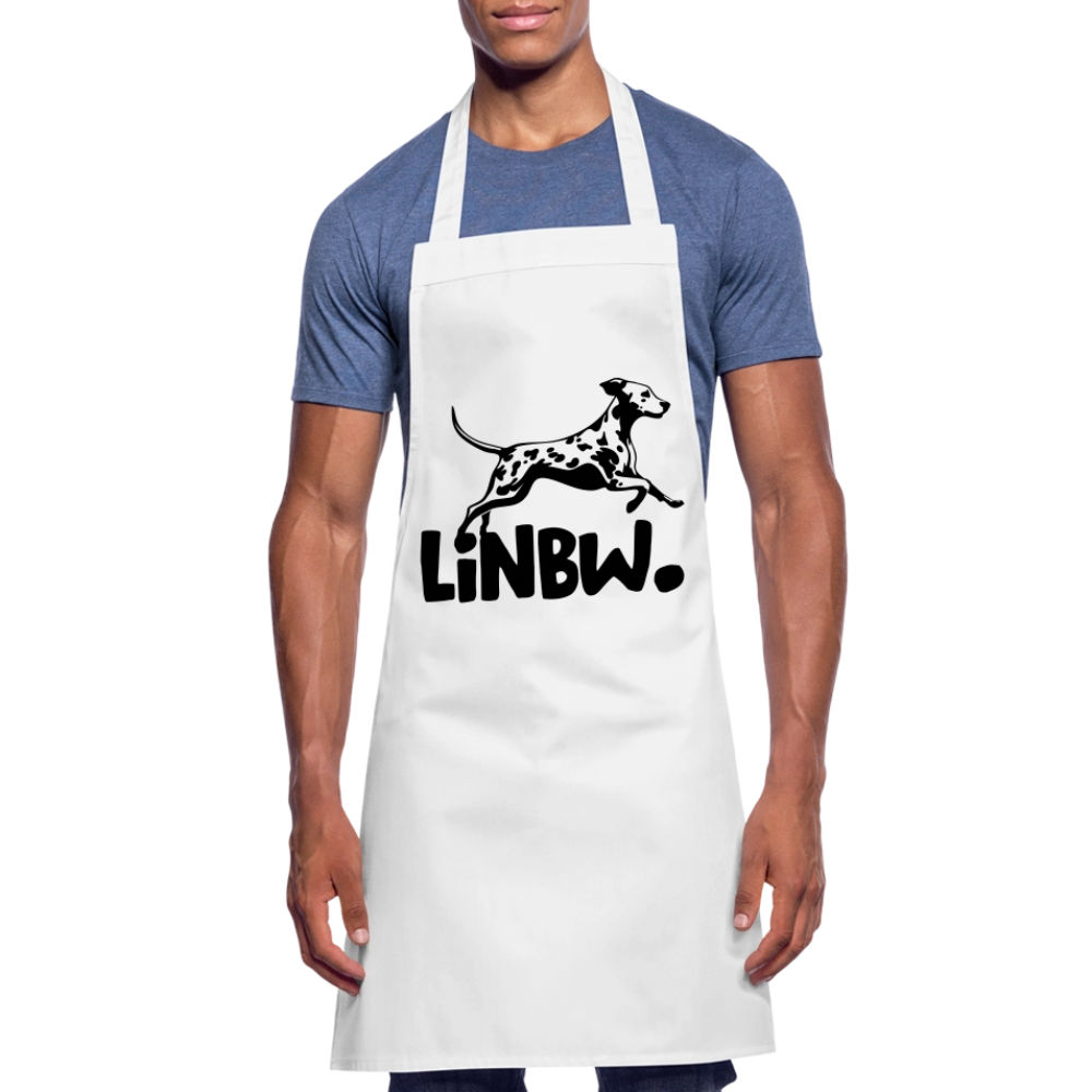 Kochschürze mit LINBW-Logo – schlicht, stilvoll & bewusst - Weiß